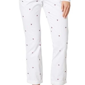 Tommy Hilfiger Hampton Heritage Chino Bright White Heart Flag Dot Print Size 6